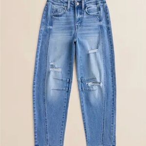 Flying Monkey Los Angeles Distressed Barrel Fit Jeans Great Stretch SOFT Size 27